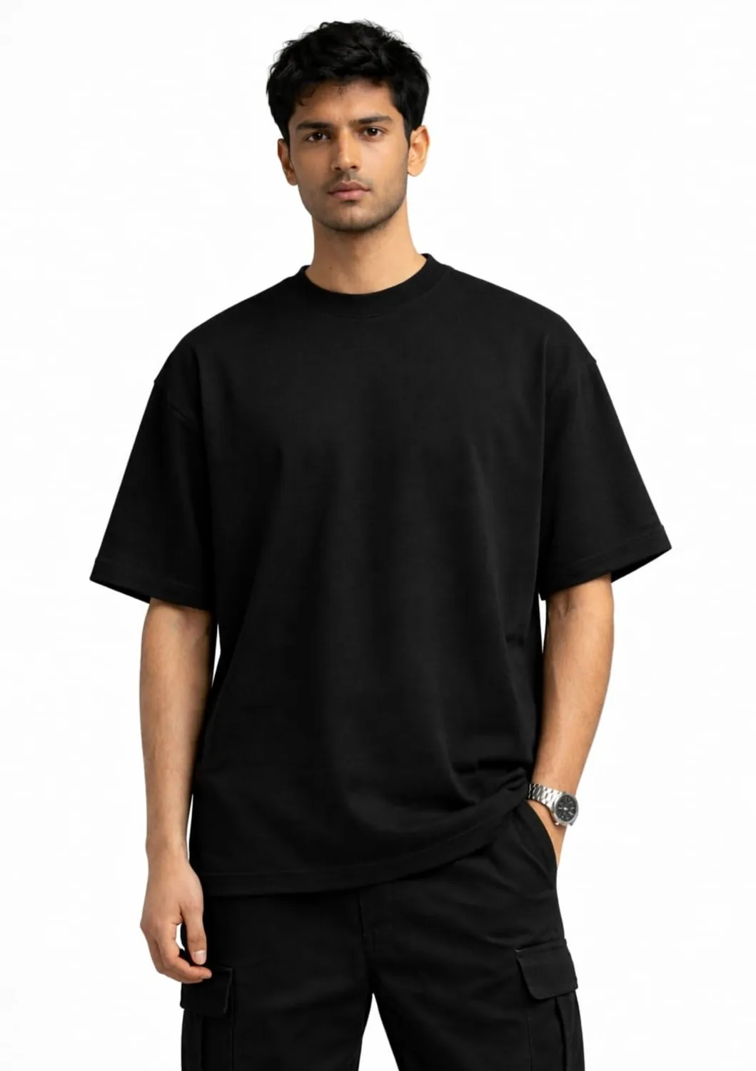 WEAR TANVRA Core 220 oversized black tee